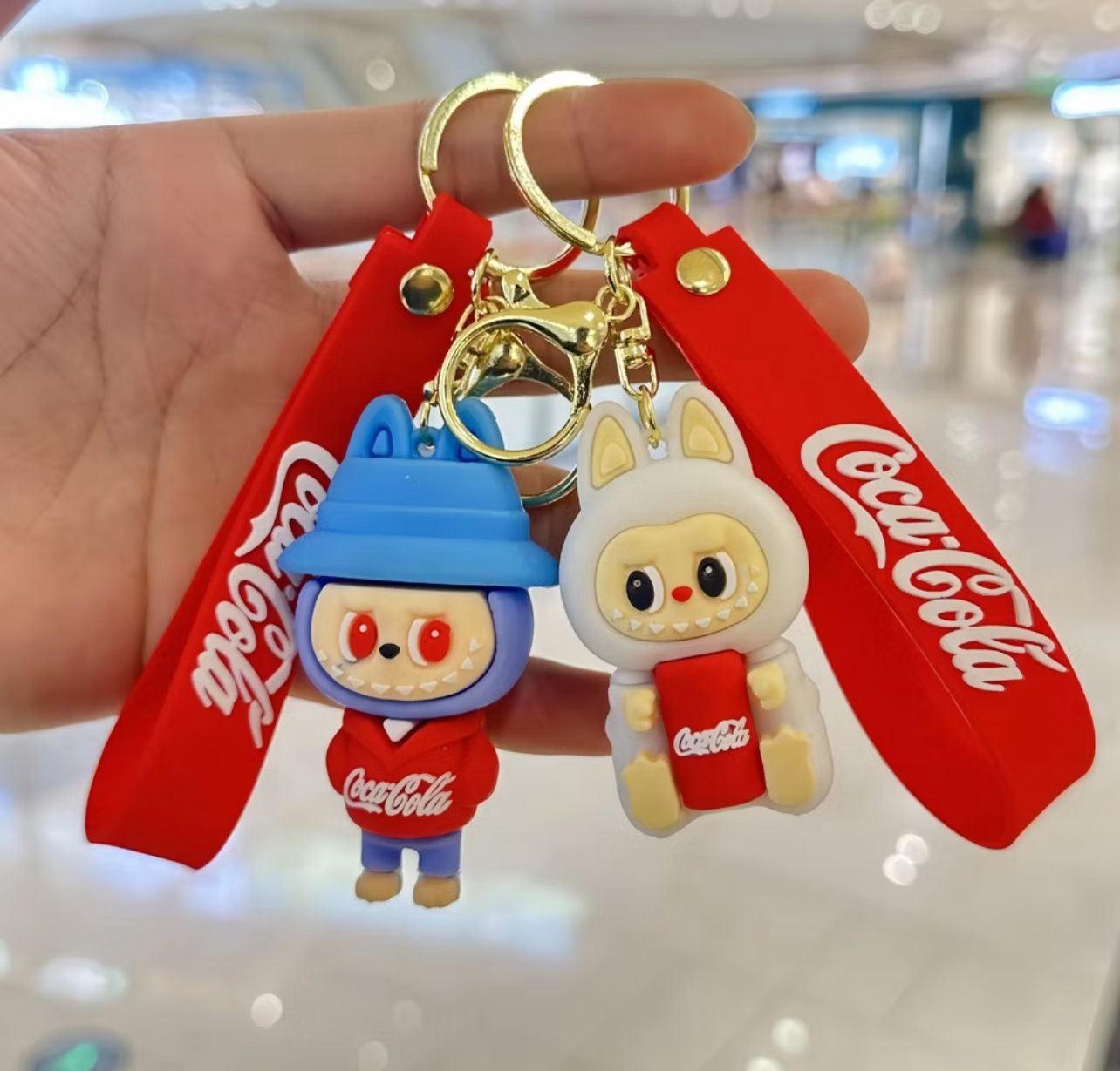Chaveiro Labubu Coca-Cola Chaveiro