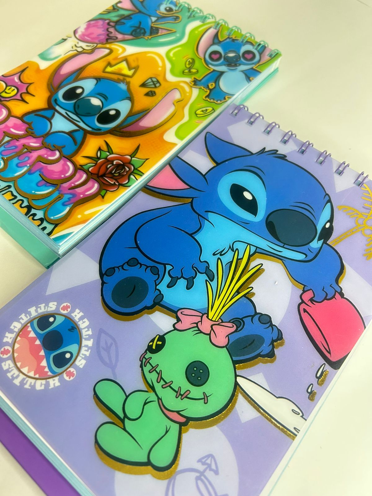 Caderno Planner Semanal Stitch - com folhas decoradas
