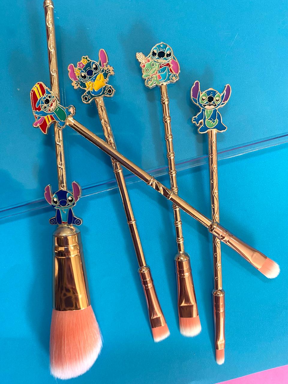 Kit Pincel Make up Personagens Disney - 5 itens