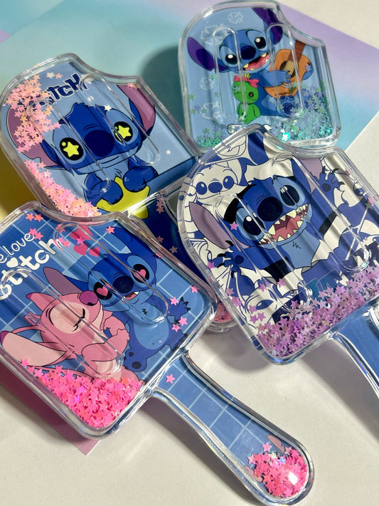 Stitch Hair - escova de cabelo almofadada com aplique