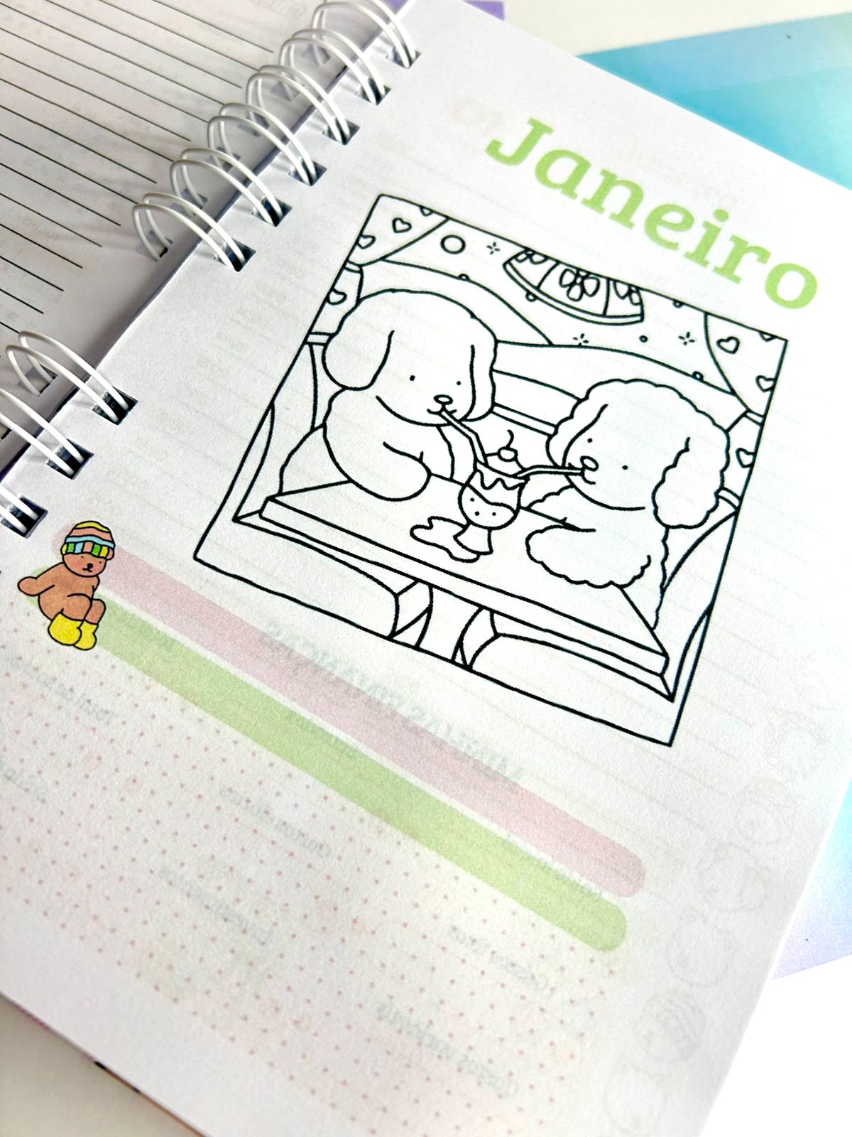 Agenda calendário 2026 - Espiral Tamanho A5 - Personagens variados