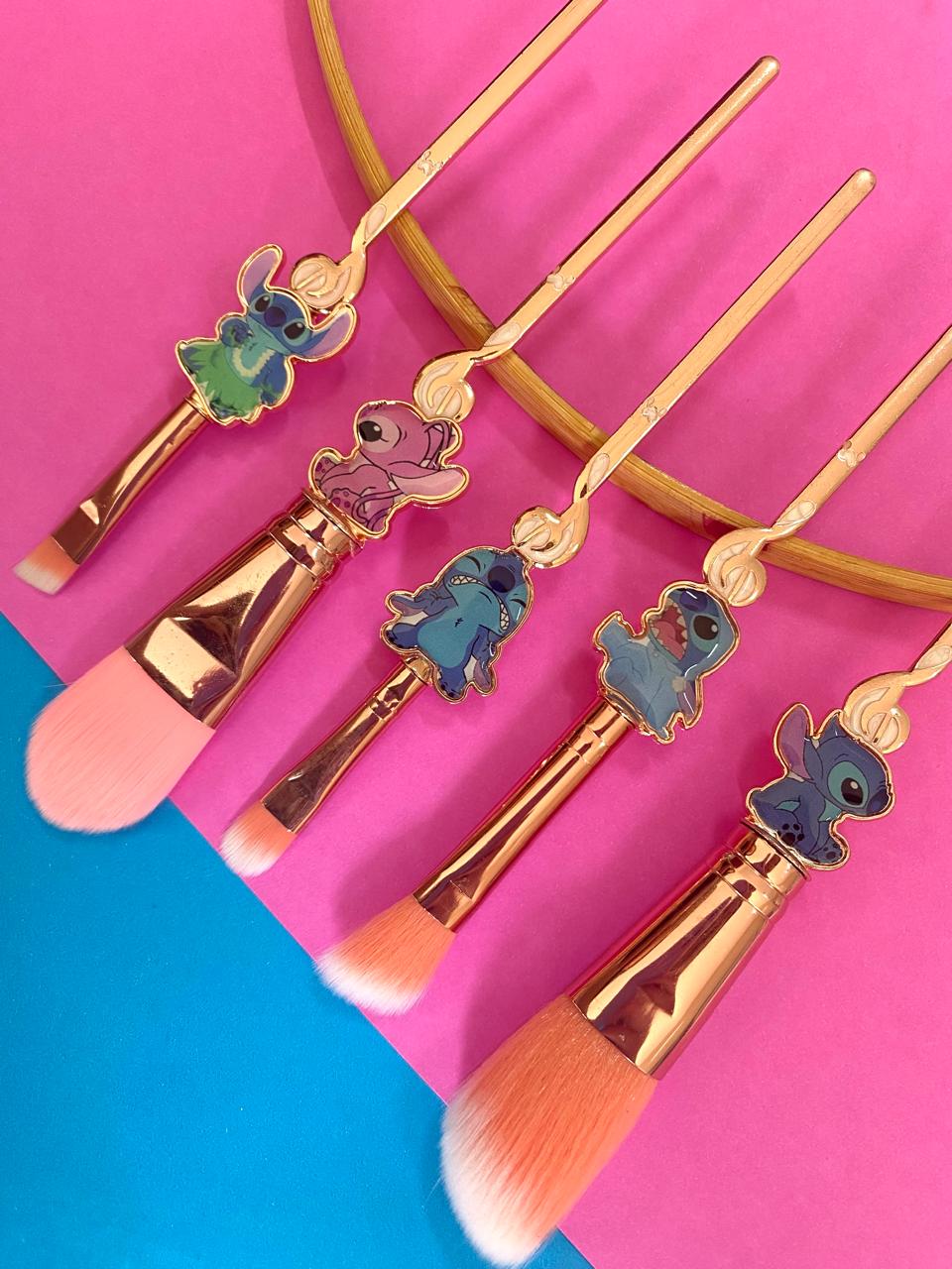 Kit Pincel Make up Personagens Disney - 5 itens