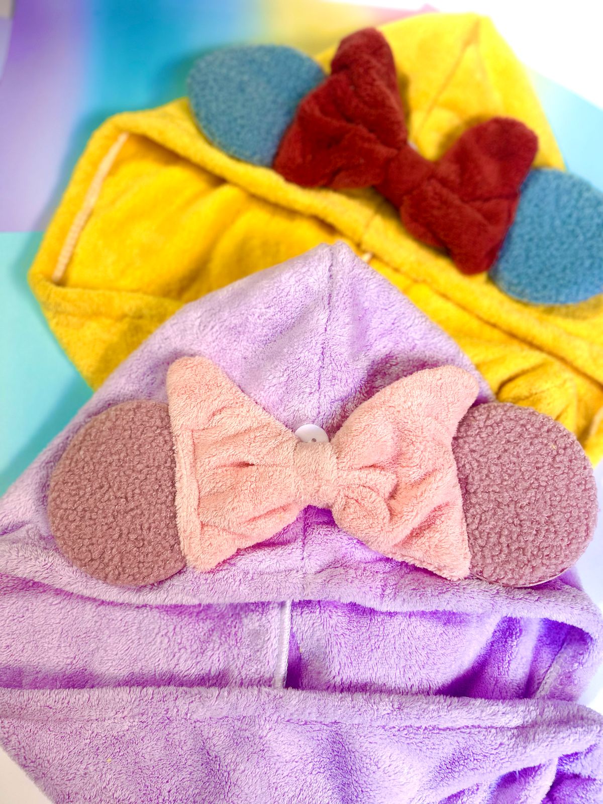 Toalhas cabelo personagens