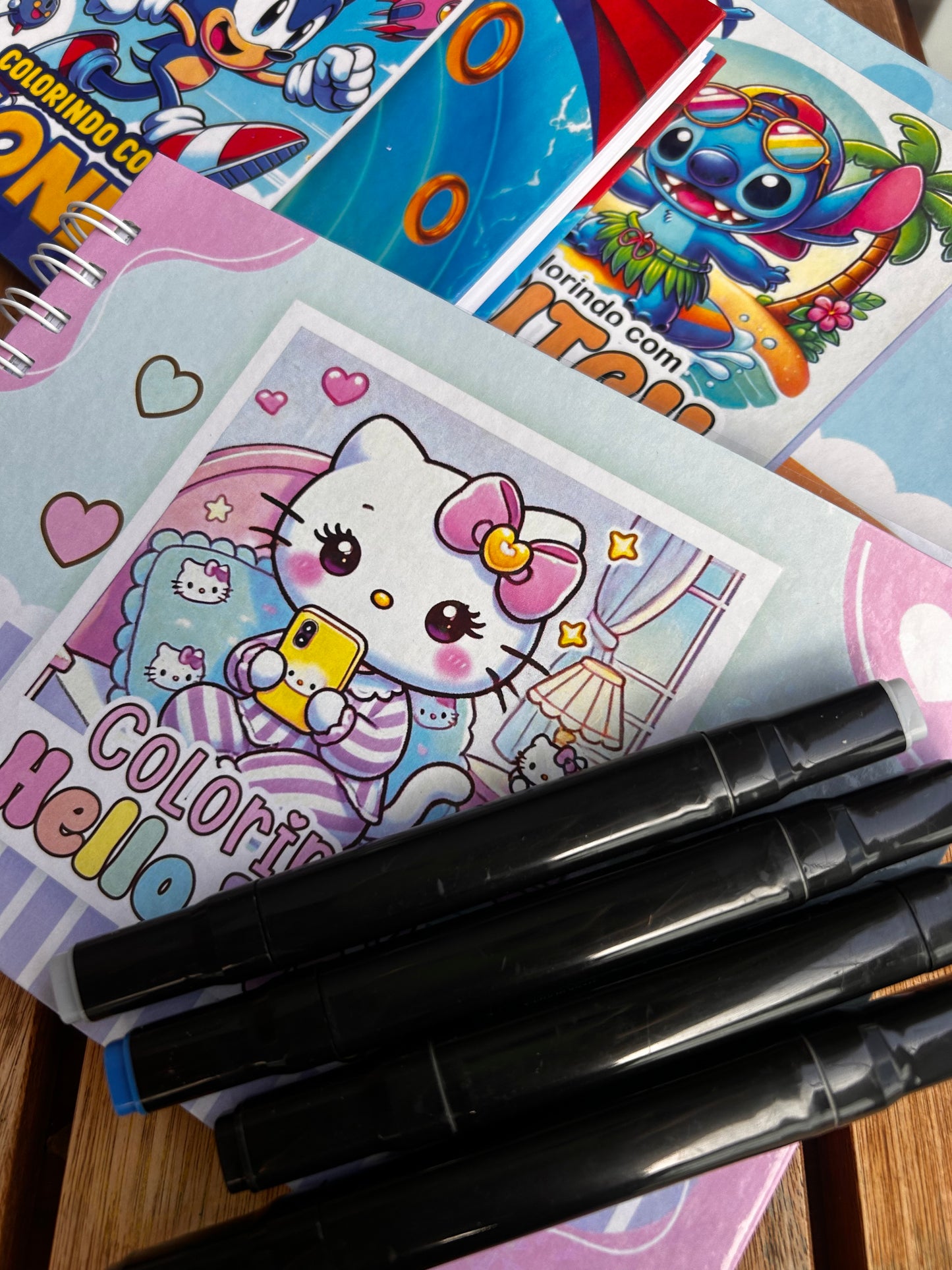 Livro de colorir capa dura - Temas Variados - Tamanho A5