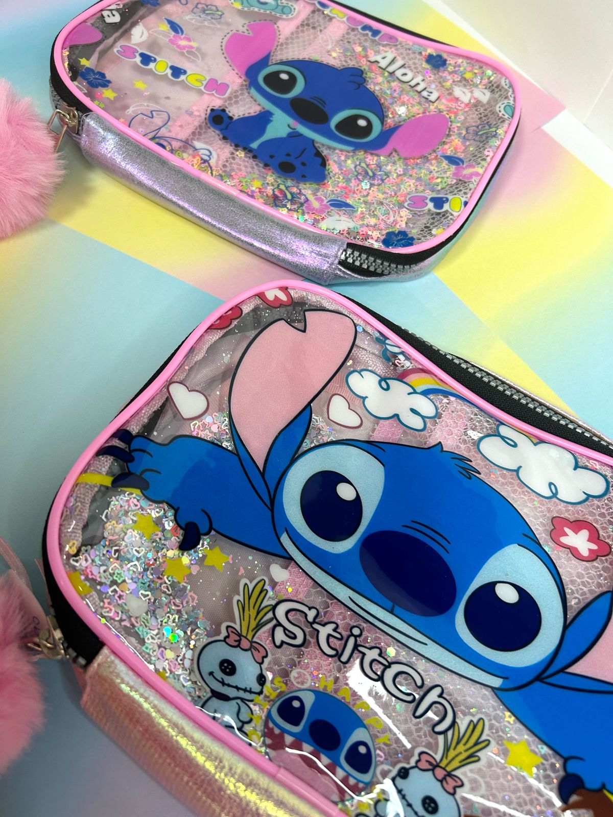 Estojo box Stitch ziper com divisória