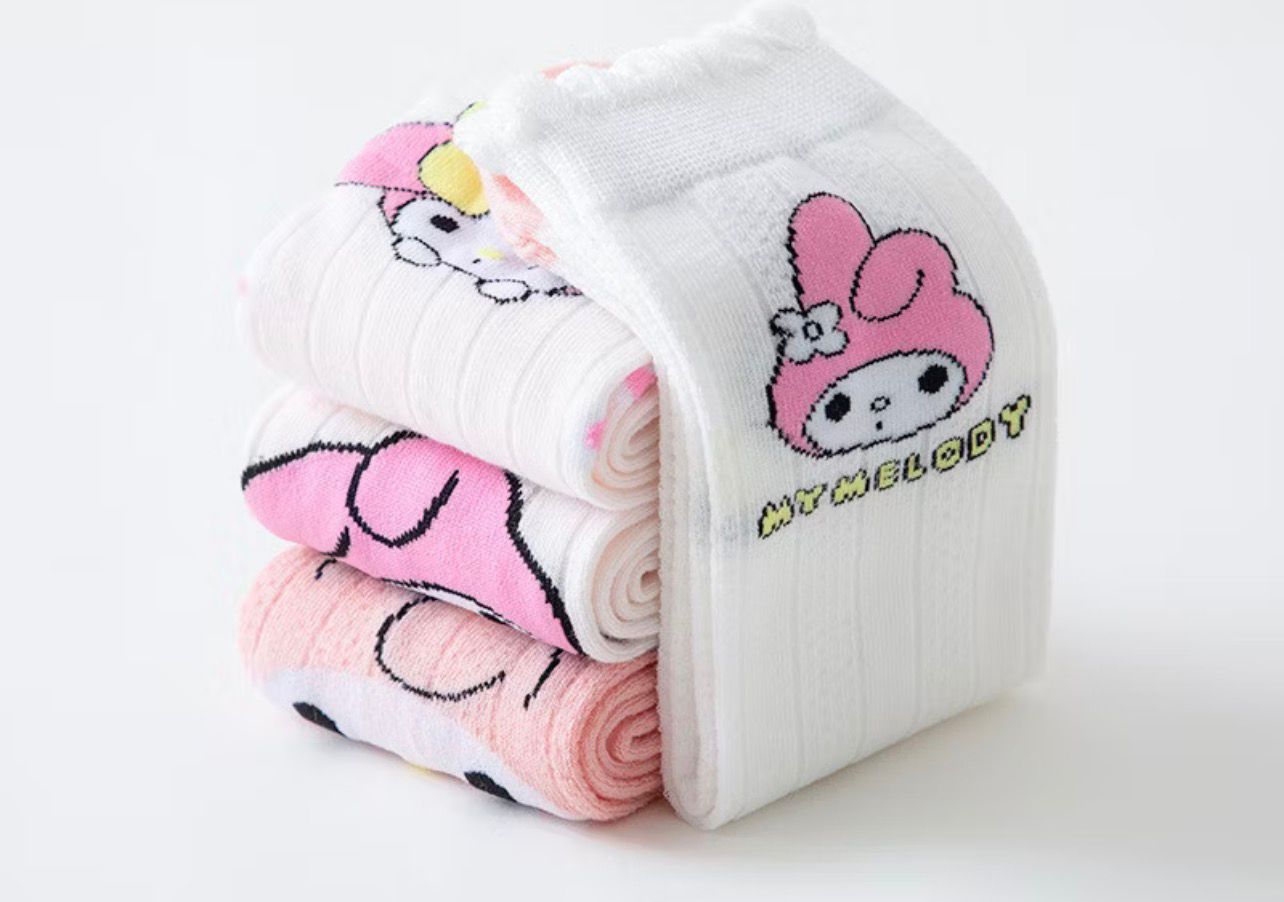 Meias Infantil feminina Turma da Hello Kitty
