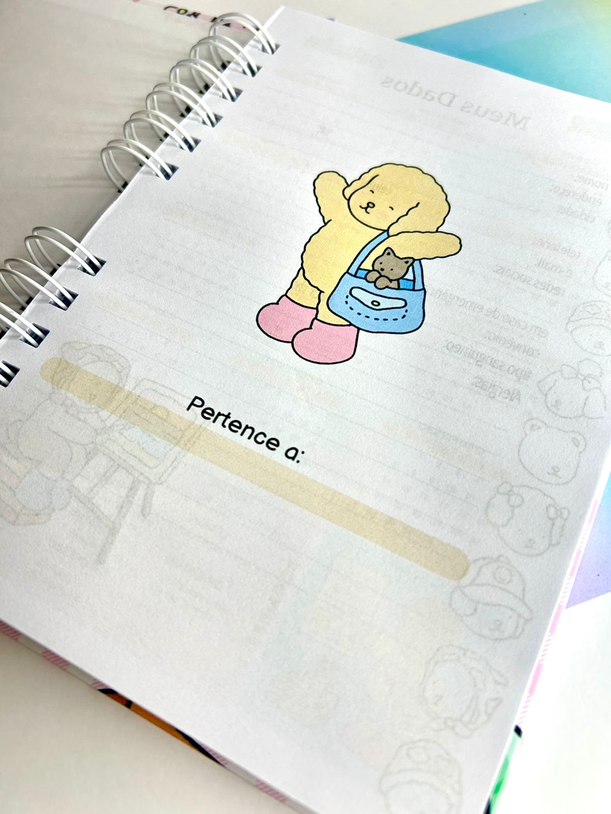 Agenda calendário 2026 - Espiral Tamanho A5 - Personagens variados