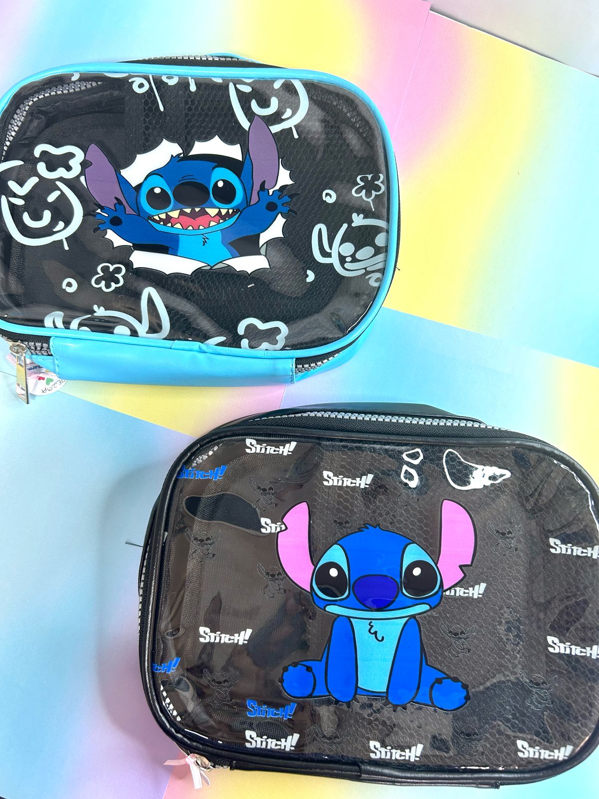 Estojo box Stitch ziper com divisória