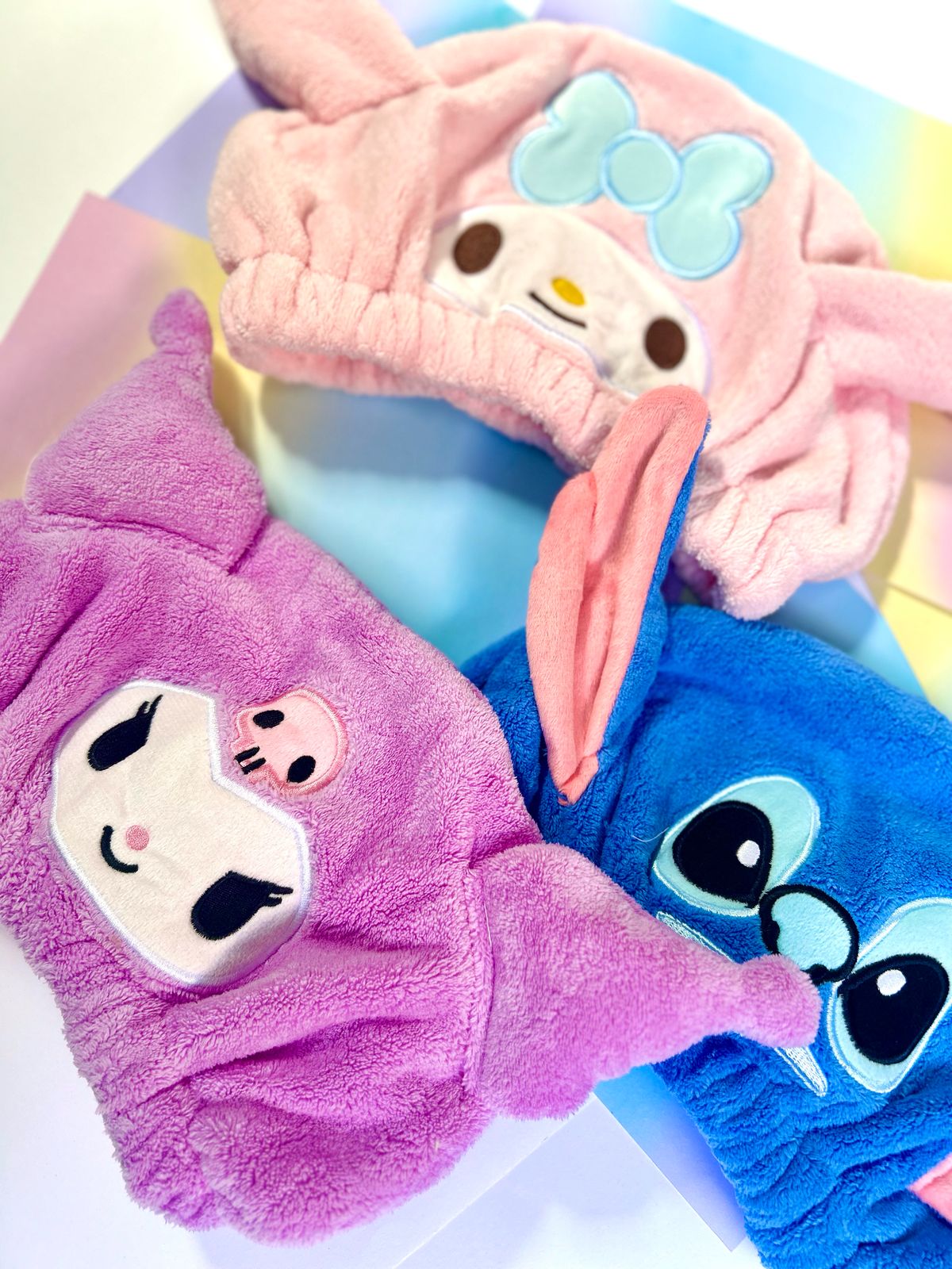 Toalhas cabelo personagens