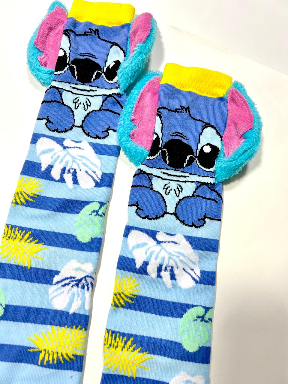 Meia Stitch coloridas 3D