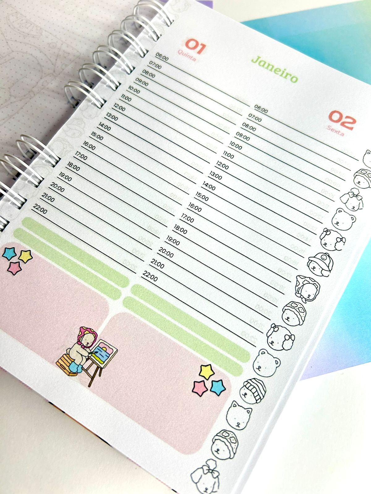 Agenda escolar 2026  - Espiral Tamanho A5