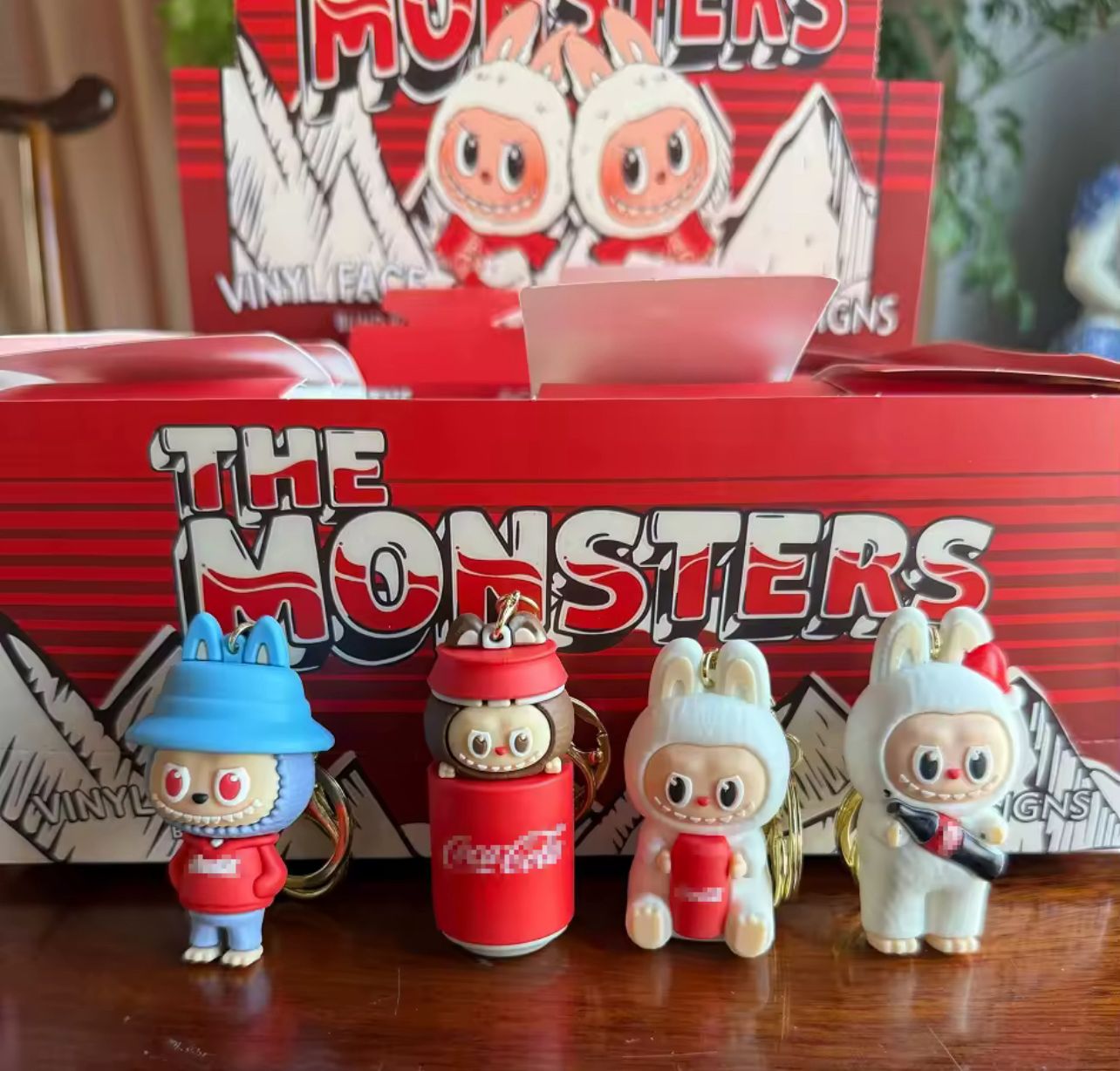 Chaveiro Labubu Coca-Cola Chaveiro